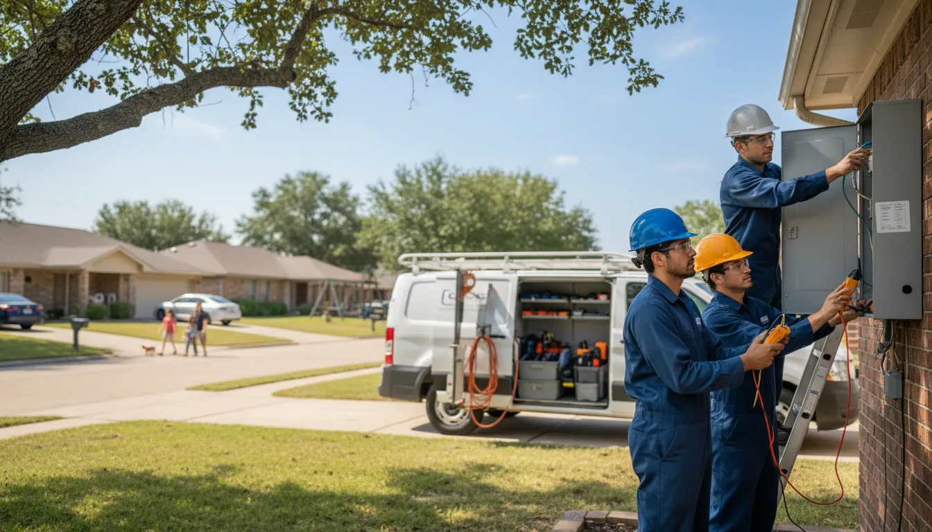 Certified electrician providing emergency electrical services in Onaka, SD